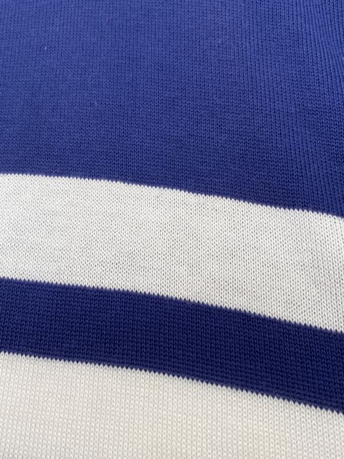 CHANEL（シャネル）CHANEL (シャネル) ニットポロシャツワンピース ネイビー×ホワイト サイズ:Lの古着・服飾アイテム