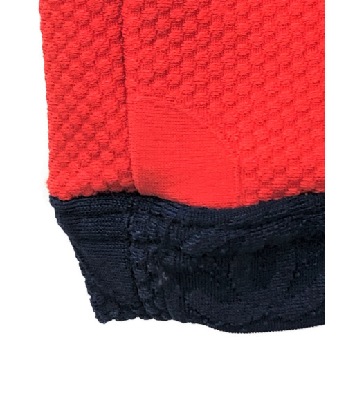 CHANEL（シャネル）CHANEL (シャネル) ジップアップブルゾン レッド×ネイビー サイズ:38の古着・服飾アイテム