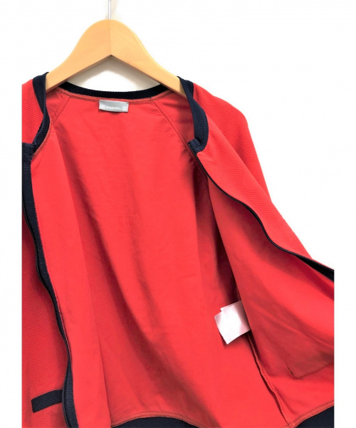CHANEL（シャネル）CHANEL (シャネル) ジップアップブルゾン レッド×ネイビー サイズ:38の古着・服飾アイテム