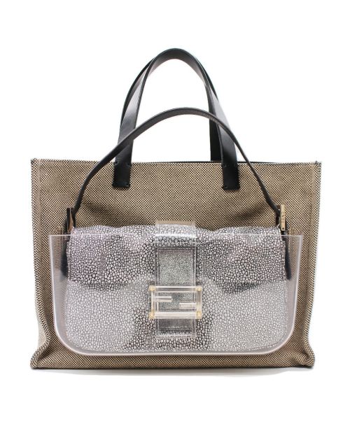FENDI（フェンディ）FENDI (フェンディ) シンプリーキャンバストートバッグ カーキ サイズ:-の古着・服飾アイテム