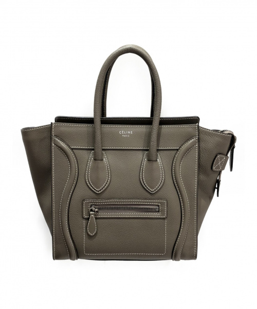 CELINE（セリーヌ）CELINE (セリーヌ) ラゲージマイクロショッパー グレージュ サイズ:-の古着・服飾アイテム