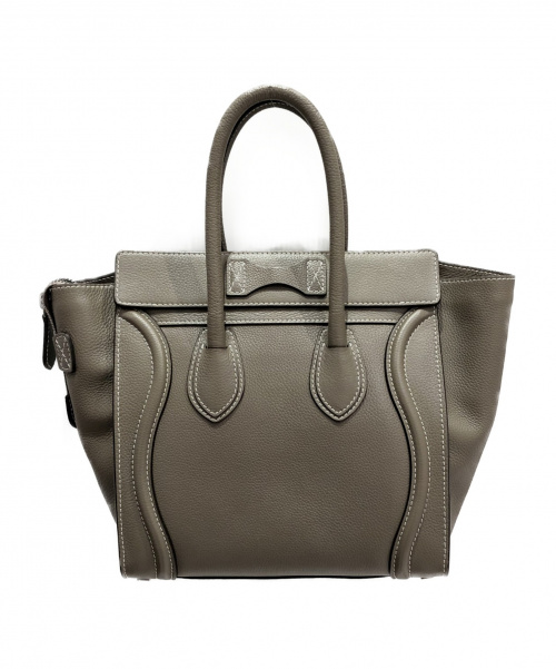 CELINE（セリーヌ）CELINE (セリーヌ) ラゲージマイクロショッパー グレージュ サイズ:-の古着・服飾アイテム