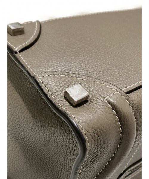 CELINE（セリーヌ）CELINE (セリーヌ) ラゲージマイクロショッパー グレージュ サイズ:-の古着・服飾アイテム