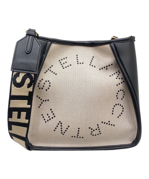 STELLA McCARTNEY（ステラマッカートニー）STELLA McCARTNEY (ステラマッカートニー) ステラロゴショルダーバッグ ブラック×ベージュ サイズ:-の古着・服飾アイテム
