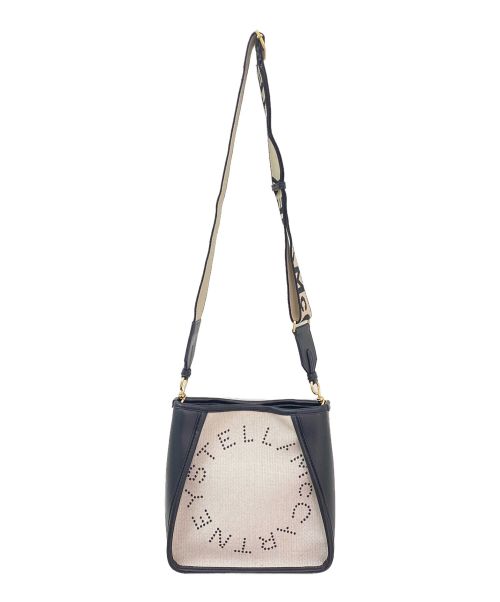 STELLA McCARTNEY（ステラマッカートニー）STELLA McCARTNEY (ステラマッカートニー) ステラロゴショルダーバッグ ブラック×ベージュ サイズ:-の古着・服飾アイテム