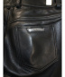 中古・古着 CHROME HEARTS (クロムハーツ) レザーパンツ ブラック サイズ:Ｗ33：168000円
