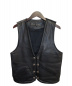 CHROME HEARTS (クロムハーツ) レザーベスト ブラック サイズ:Ｍ：158000円