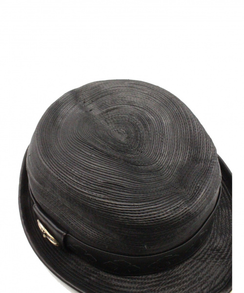 CHROME HEARTS（クロムハーツ）CHROME HEARTS (クロムハーツ) ストローハット ブラック サイズ:Lの古着・服飾アイテム