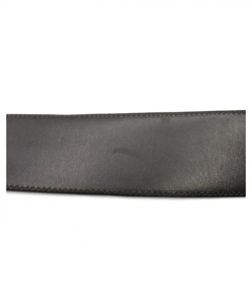 CHROME HEARTS（クロムハーツ）CHROME HEARTS (クロムハーツ) レザーベルト ブラック サイズ:36インチ SILVER925×レザーの古着・服飾アイテム