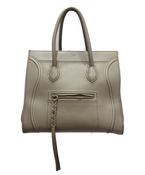 CELINE（セリーヌ）CELINE (セリーヌ) ラゲージファントム ベージュ サイズ:- ラゲージファントム レザー U-CU-1121の古着・服飾アイテム