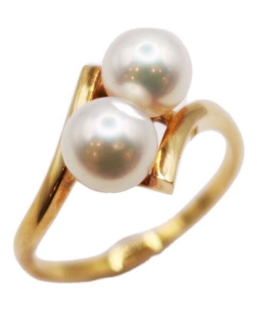 MIKIMOTO（ミキモト）MIKIMOTO (ミキモト) ダブルパールリング サイズ:13号の古着・服飾アイテム