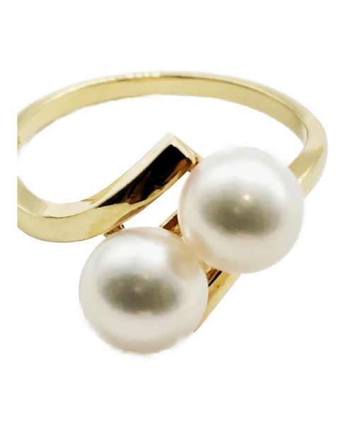 MIKIMOTO（ミキモト）MIKIMOTO (ミキモト) ダブルパールリング サイズ:13号の古着・服飾アイテム