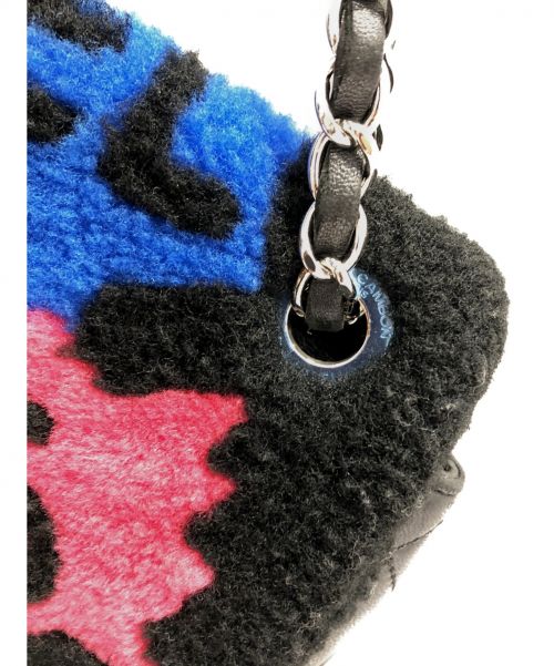 CHANEL（シャネル）CHANEL (シャネル) No5コミックフラップ チェーンショルダーバッグ  ブラック×マルチカラー サイズ:-の古着・服飾アイテム