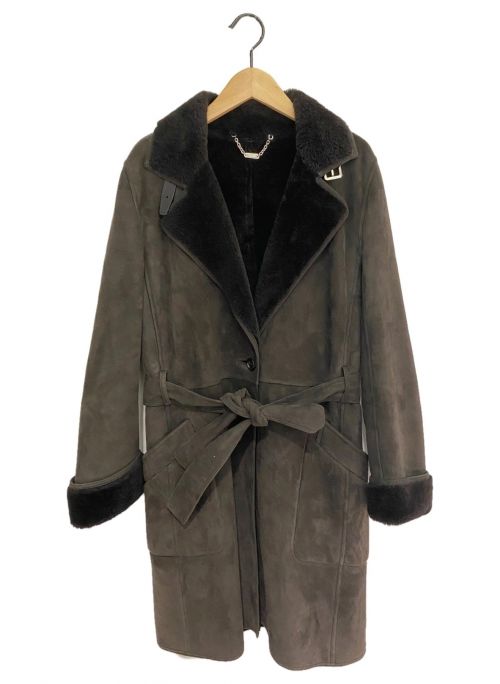LOEWE（ロエベ）LOEWE (ロエベ) ムートンコート ブラウン サイズ:38の古着・服飾アイテム