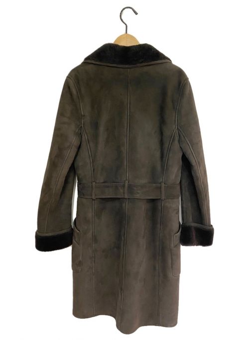 LOEWE（ロエベ）LOEWE (ロエベ) ムートンコート ブラウン サイズ:38の古着・服飾アイテム