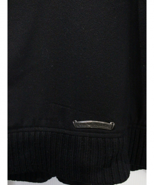 CHROME HEARTS（クロムハーツ）CHROME HEARTS (クロムハーツ) ヴァーシティジャケット ブラック サイズ:Ｌの古着・服飾アイテム