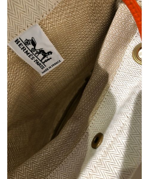 HERMES（エルメス）HERMES (エルメス) アリーヌPM ベージュ×オレンジ サイズ:PMの古着・服飾アイテム