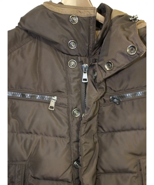 MONCLER（モンクレール）MONCLER (モンクレール) ダウンジャケット ブラウン サイズ:Mの古着・服飾アイテム