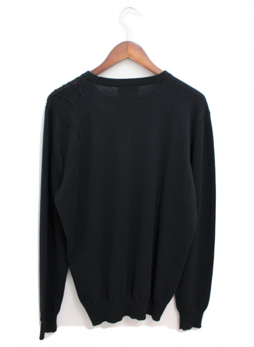 HERMES（エルメス）HERMES (エルメス) スパイダーニット ブラック サイズ:Mの古着・服飾アイテム