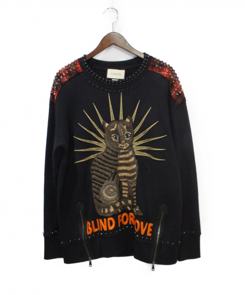 GUCCI（グッチ）GUCCI (グッチ) スウェット ブラック サイズ:Ｍの古着・服飾アイテム