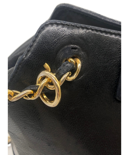 CHANEL（シャネル）CHANEL (シャネル) フリンジチェーンショルダーバッグ ブラック サイズ:- 1306892の古着・服飾アイテム