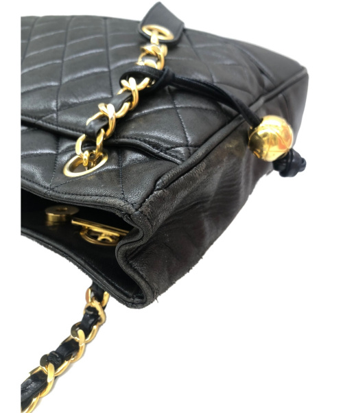 CHANEL（シャネル）CHANEL (シャネル) チェーントートバッグ ブラック サイズ:- マトラッセ 2478556の古着・服飾アイテム