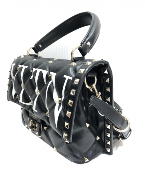VALENTINO（ヴァレンティノ）VALENTINO (ヴァレンティノ) 2WAYショルダーバッグ ブラック サイズ:-の古着・服飾アイテム