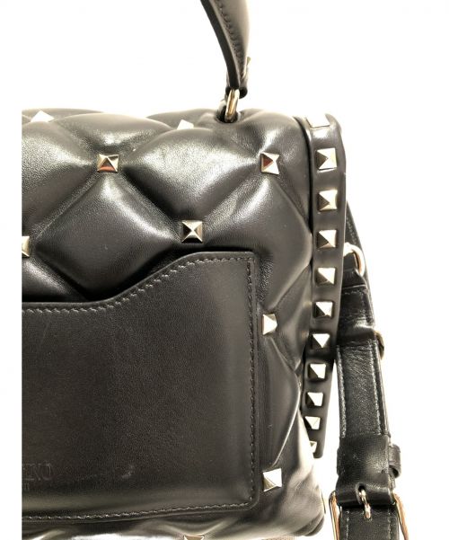 VALENTINO（ヴァレンティノ）VALENTINO (ヴァレンティノ) 2WAYショルダーバッグ ブラック サイズ:-の古着・服飾アイテム