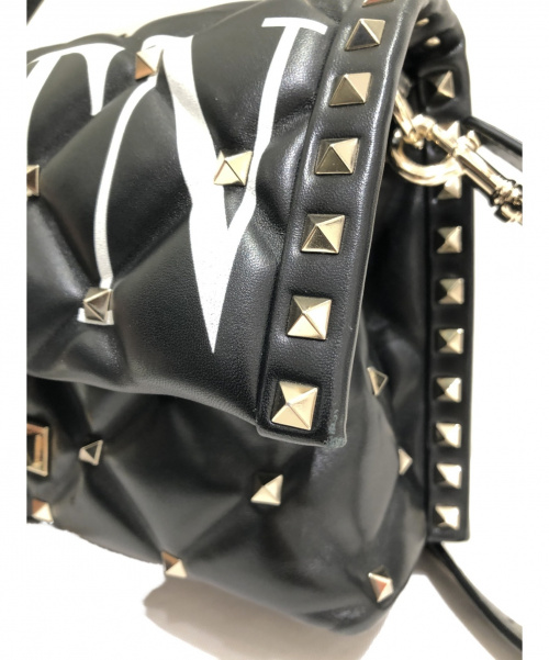 VALENTINO（ヴァレンティノ）VALENTINO (ヴァレンティノ) 2WAYショルダーバッグ ブラック サイズ:-の古着・服飾アイテム