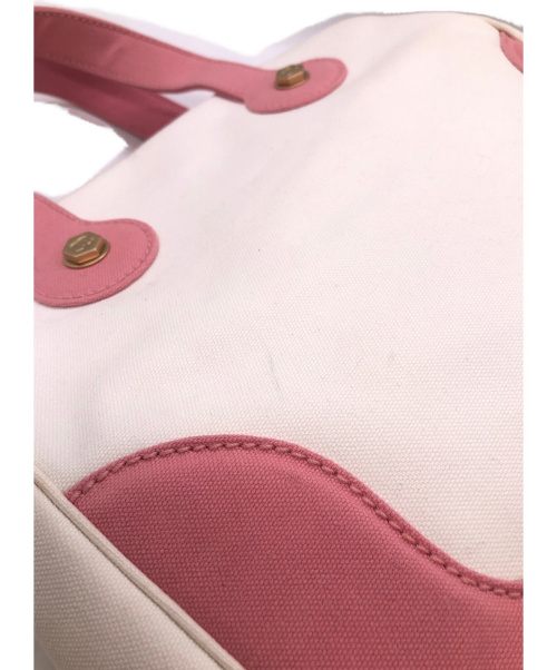 CHANEL（シャネル）CHANEL (シャネル) マシュマロ トートバッグ ホワイト×ピンク サイズ:- マシュマロ 8714781の古着・服飾アイテム