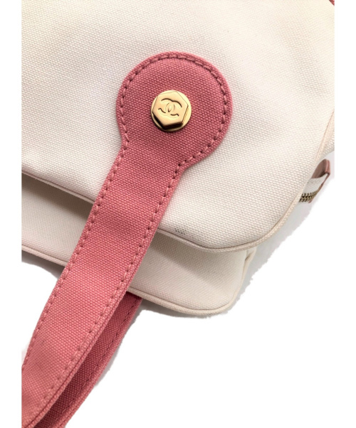 CHANEL（シャネル）CHANEL (シャネル) マシュマロ トートバッグ ホワイト×ピンク サイズ:- マシュマロ 8714781の古着・服飾アイテム