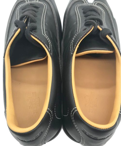 HERMES（エルメス）HERMES (エルメス) クイックレザースニーカー ブラック サイズ:40 1/2の古着・服飾アイテム