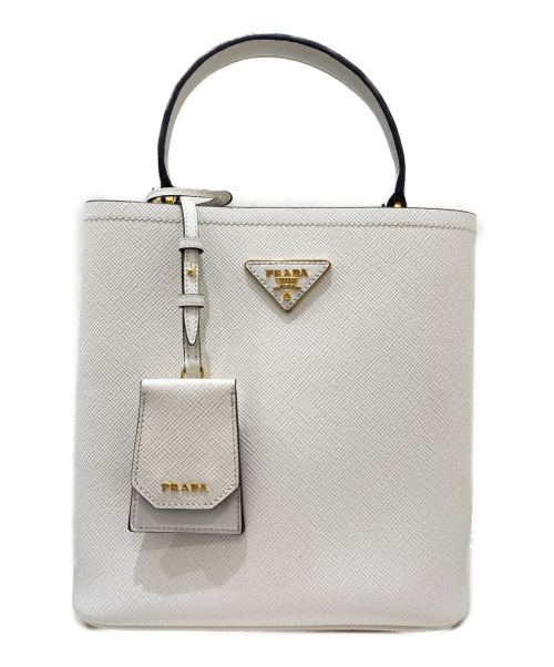 PRADA（プラダ）PRADA (プラダ) パニエ ホワイト サイズ:- 2WAYショルダーバッグの古着・服飾アイテム