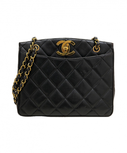 CHANEL（シャネル）CHANEL (シャネル) マトラッセチェーントートバッグ ブラック サイズ:-の古着・服飾アイテム