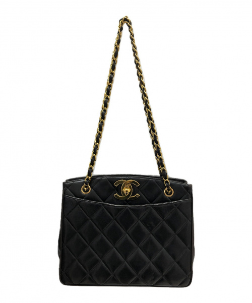 CHANEL（シャネル）CHANEL (シャネル) マトラッセチェーントートバッグ ブラック サイズ:-の古着・服飾アイテム