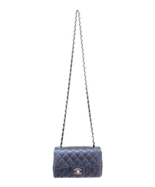 CHANEL（シャネル）CHANEL (シャネル) シングルフラップミニマトラッセ ブラック サイズ:ミニの古着・服飾アイテム