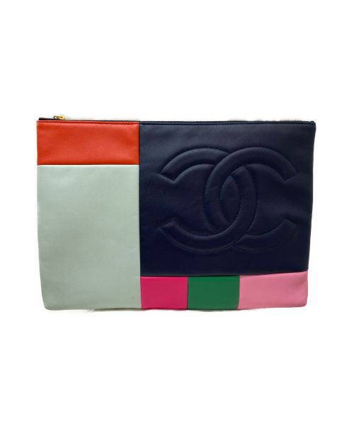 CHANEL（シャネル）CHANEL (シャネル) パッチワーククラッチバッグ マルチカラー サイズ:-の古着・服飾アイテム