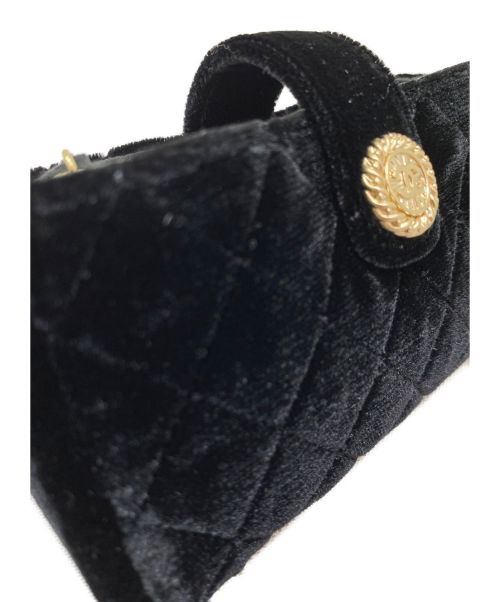 CHANEL（シャネル）CHANEL (シャネル) スウェードポーチ ブラック サイズ:-の古着・服飾アイテム
