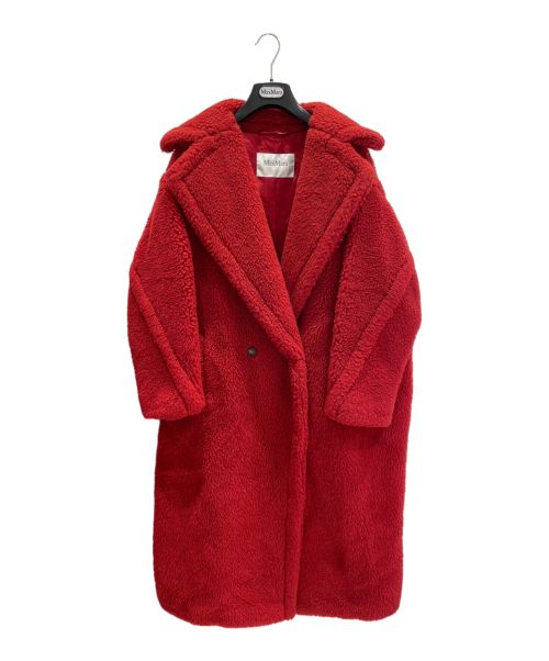 MaxMara（マックスマーラ）MaxMara (マックスマーラ) テディベアコート レッド サイズ:Sの古着・服飾アイテム
