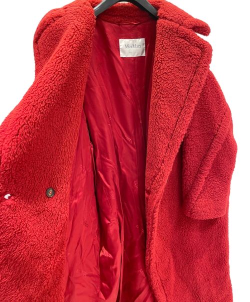 MaxMara（マックスマーラ）MaxMara (マックスマーラ) テディベアコート レッド サイズ:Sの古着・服飾アイテム