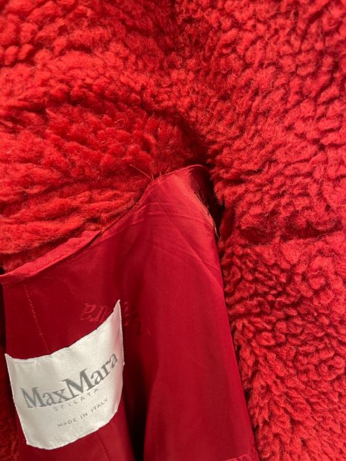 MaxMara（マックスマーラ）MaxMara (マックスマーラ) テディベアコート レッド サイズ:Sの古着・服飾アイテム