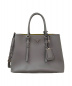 PRADA（プラダ）の古着「SAFFIANO CUIR/ハンドバッグ」｜グレー