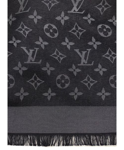LOUIS VUITTON（ルイ ヴィトン）LOUIS VUITTON (ルイ ヴィトン) ショール・モノグラム シャイン ブラック サイズ:-の古着・服飾アイテム