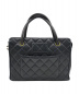 CHANEL (シャネル) ココマークチャームハンドバッグ ブラック サイズ:- ■：47800円