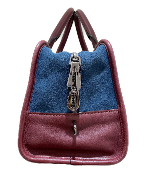 LOEWE（ロエベ）LOEWE (ロエベ) アマソナ28 ボルドー×ピンク サイズ:28の古着・服飾アイテム