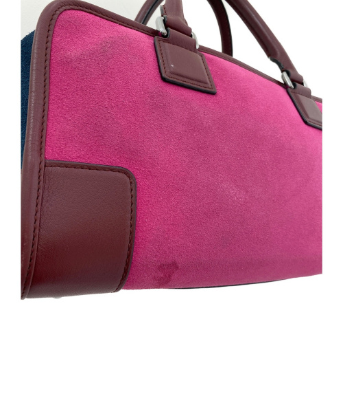 LOEWE（ロエベ）LOEWE (ロエベ) アマソナ28 ボルドー×ピンク サイズ:28の古着・服飾アイテム