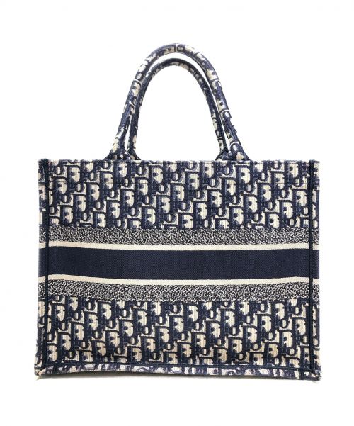Christian Dior（クリスチャン ディオール）Christian Dior (クリスチャン ディオール) BOOK TOTE ネイビー サイズ:スモールの古着・服飾アイテム