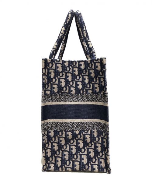 Christian Dior（クリスチャン ディオール）Christian Dior (クリスチャン ディオール) BOOK TOTE ネイビー サイズ:スモールの古着・服飾アイテム