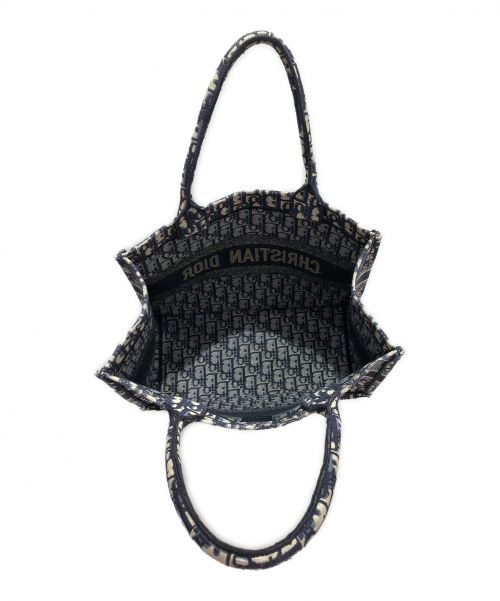 Christian Dior（クリスチャン ディオール）Christian Dior (クリスチャン ディオール) BOOK TOTE ネイビー サイズ:スモールの古着・服飾アイテム