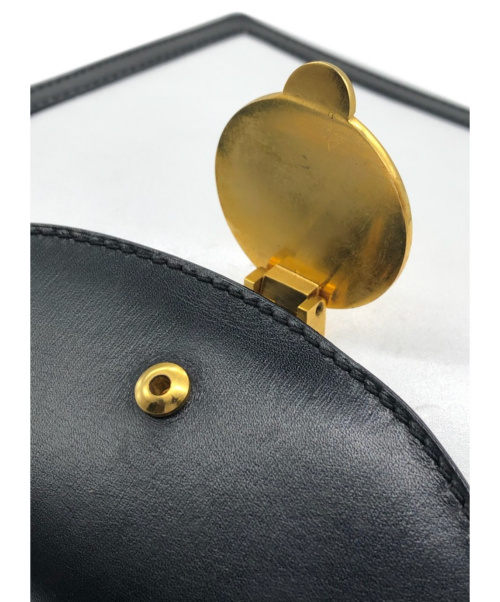 CELINE（セリーヌ）CELINE (セリーヌ) サークルプレートバイカラーハンドバッグ ホワイト×ブラック サイズ:- ■の古着・服飾アイテム